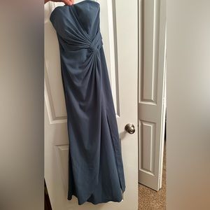Azazie size A4 bridesmaid dress - dusty blue